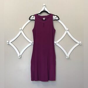 SOMA Bordeaux Pop Over Shift with Pockets